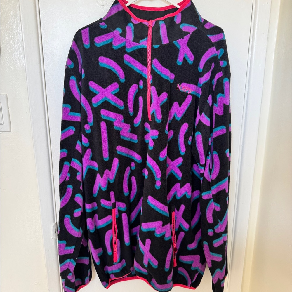 NEFF oversized fleece retro print sweater! Size XXL.